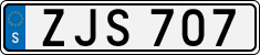 License plate of Sweden, Regular plates
