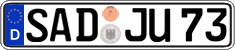German license plate, Regular plates
