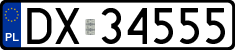 License plates of Poland, Regular car plates