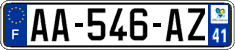 French license plate, SIV (ordinary)