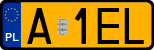 License plates of Poland, Oldtimers