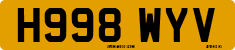 License plate of the United Kingdom, 1983 year system