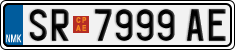 License plate of North Macedonia, Regular plates (2012)