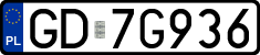 License plates of Poland, Regular car plates