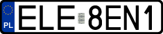 License plates of Poland, Regular car plates