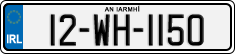 License plate of Ireland, Regular plates