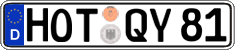 German license plate, Regular plates