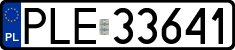 License plates of Poland, Regular car plates