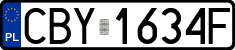 License plates of Poland, Regular car plates