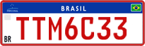License plate of Brazil, Commercial vehicles (Mercosul)