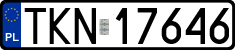 License plates of Poland, Regular car plates