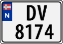 License plate of Norway, Trailers, motorcycles, special vehicles