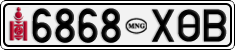 License plate of Mongolia, Cars