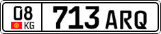 License plate of Kyrgyzstan, Private owners (2016)