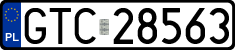 License plates of Poland, Regular car plates