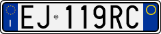 License plate of Italy, Cars (1994 year series)