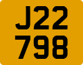 License plate of Jersey, Regular plates (J123456)