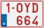 License plate of Belgium, Regular plates (2010)