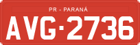 License plate of Brazil, Commercial vehicles (1990)