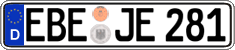 German license plate, Regular plates