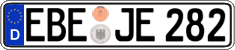 German license plate, Regular plates