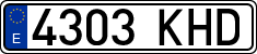 License plates of Spain, Ordinary (2000)