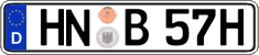 German license plate, Plates for oldtimers (type 