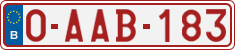 License plate of Belgium, Regular plates (2010)