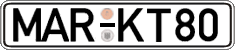 German license plate, Regular plates