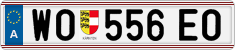 License plate of Austria, Regular plates