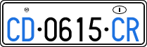 License plate of Italy, Diplomatic