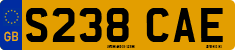 License plate of the United Kingdom, 1983 year system