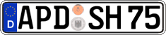 German license plate, Regular plates