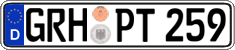 German license plate, Regular plates
