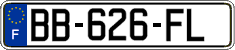 French license plate, SIV (ordinary)