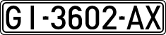 License plates of Spain, 1971 year series