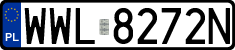 License plates of Poland, Regular car plates