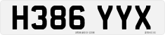 License plate of the United Kingdom, 1983 year system