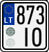 License plate of Lithuania, Motorcycles