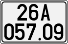 License plate of Vietnam, Cars