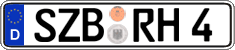 German license plate, Regular plates