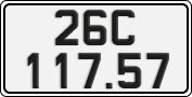 License plate of Vietnam, Cars