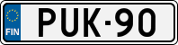 License plate of Finland, Cars