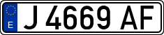License plates of Spain, 1971 year series