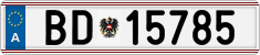 License plate of Austria, Official services and consulates