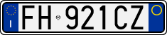 License plate of Italy, Cars (1994 year series)