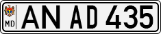 License plate of Moldova, Cars (1992)