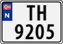 License plate of Norway, Trailers, motorcycles, special vehicles