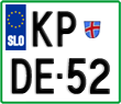 License plate of Slovenia, Motorcycles