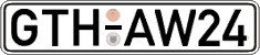 German license plate, Regular plates